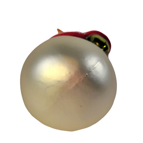 Handcrafted Glass Snowman Ornament Red Hat & Sweater Christmas Decor 5" - Picture 9 of 9